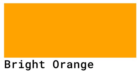 hex number for bright orange.